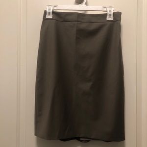 Ann Taylor Taupe Brown Gray Work Pencil Skirt 0